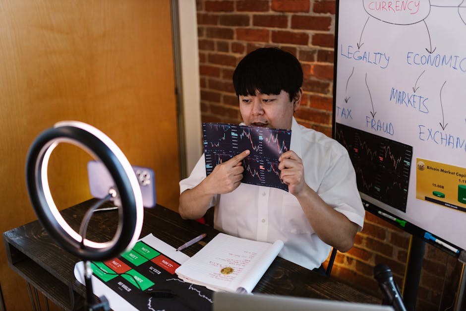주식 투자의 기본 지식을 배우는 모습